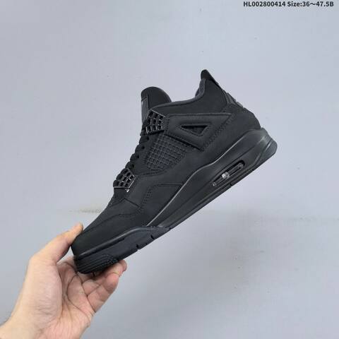 Jordan Air Jordan 4 Retro Black 36 47 5 Basketball - Unisex (BS-66199)