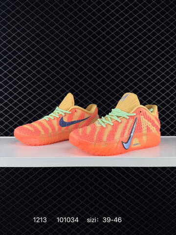 Nike JA 3 Orange Yellow With Mint Laces 39-46 Basketball - Unisex (BS-73728)