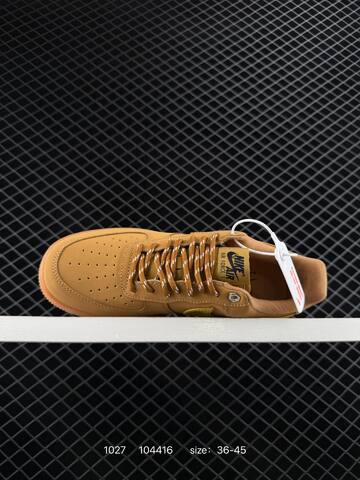 Nike Air Force 1 Low Tan Gum With Olive Swoosh EU 36-45 Lifestyle - Unisex BS-74521