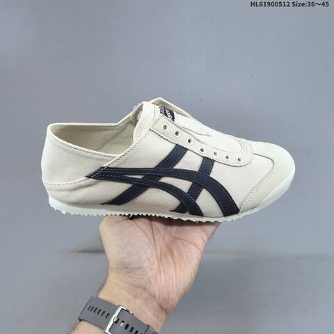 Onitsuka Tiger Mexico 66 Slip On Cream Pink Navy EU 36-45 Sneaker Casual Sneakers - Unisex (BS-68843)