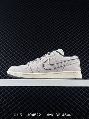 Jordan Air Jordan 1 Low Light Beige Navy Blue Off White EU 36-45 Sneaker - Unisex (BS-79828)