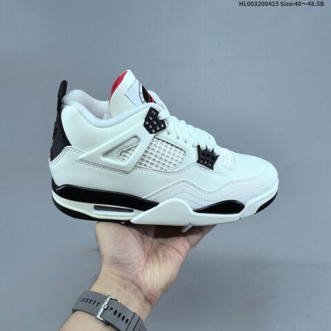 Jordan Air Jordan 4 Retro Flight Club White Black Red EU 40-48 5 Basketball - Men's (BS-66185)