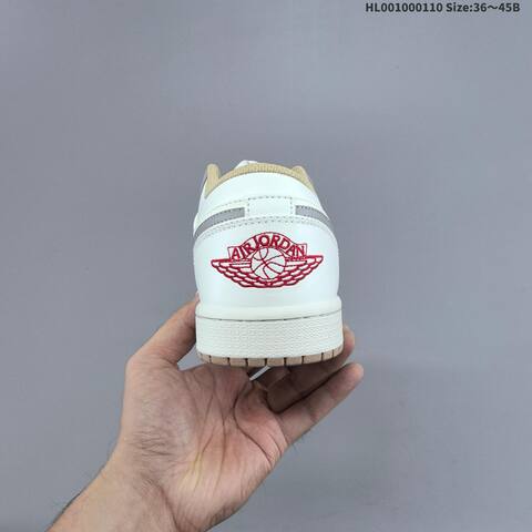 Jordan Air Jordan 1 Low White Grey Sail EU 36-45 Casual - Unisex (BS-67027)