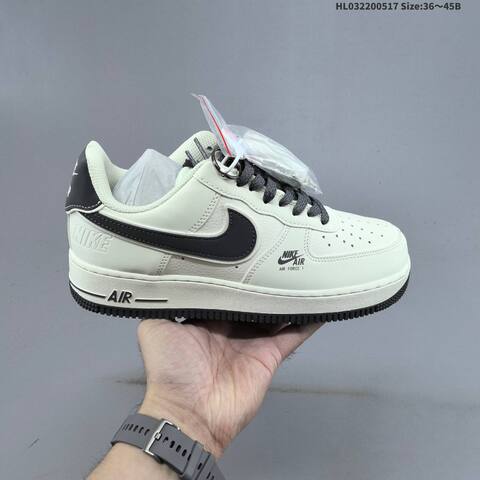 Nike Air Force 1 07 Low White Grey Black EU 36-45 Sneaker - Unisex BS-60299