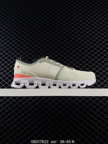 On Cloud X 4 White Dark Grey Neon Green EU 36-45 Running Shoe Running Sneakers - Unisex (BS-84953)