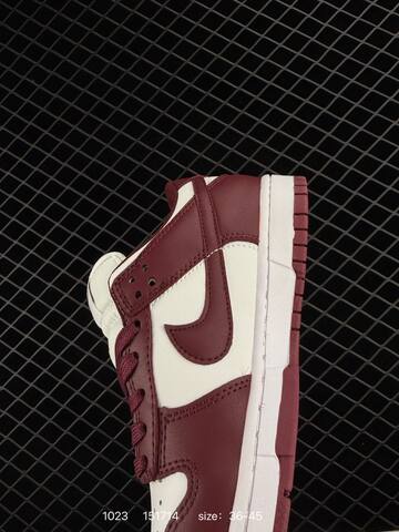 Nike Dunk Low Burgundy White EU 36-45 Skate - Unisex (BS-74637)