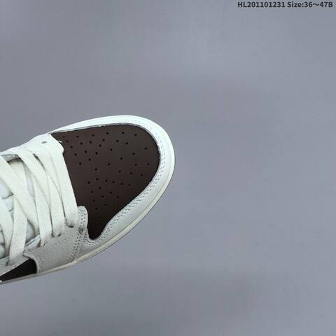 Jordan Air Jordan 1 Low White Brown Burgundy Gold EU 36-47 Lifestyle - Unisex (BS-67156)