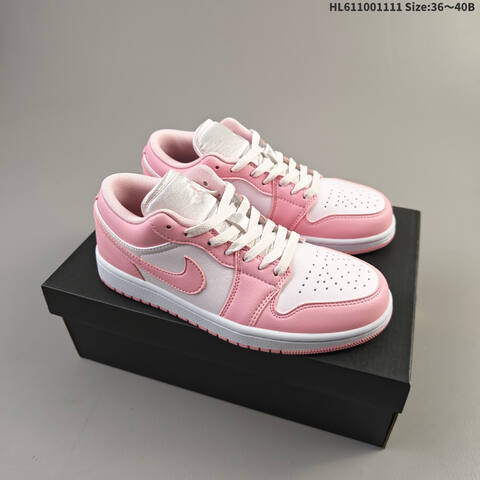 Jordan Air Jordan 1 Low Pink White EU 36-40 Basketball - Unisex (BS-63854)