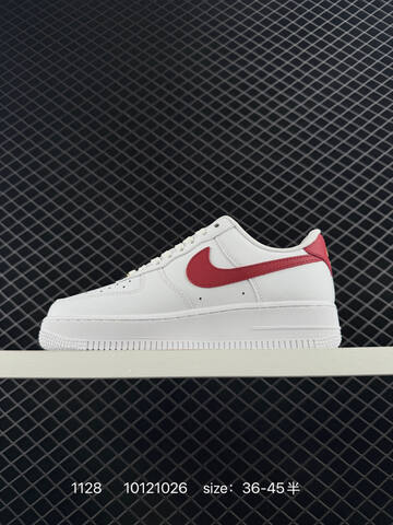 Nike Air Force 1 Low White Red EU 36-45 Lifestyle - Unisex (BS-73954)