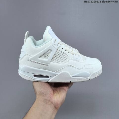 Nike Air Jordan 4 Retro White EU 36-47 5 Basketball - Unisex (BS-66935)