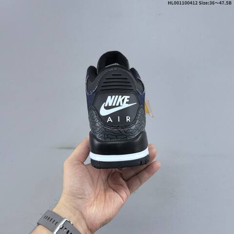Jordan Air Jordan 3 Black Navy Denim White Red EU 36-47 5 Basketball - Unisex (BS-66229)