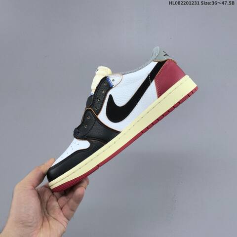 Jordan Air Jordan 1 Low x Union LA White Black Gray Red EU 36-47 5 Casual - Unisex (BS-67168)