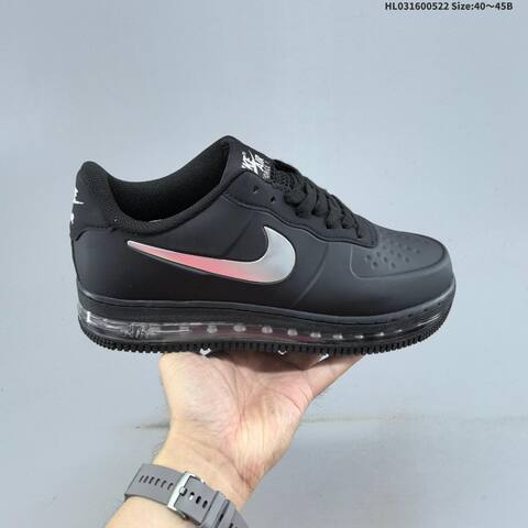 Nike Air Force 1 Posite Fl Max Black White Silver Clear EU 40-45 Sneaker - Men s BS-60219