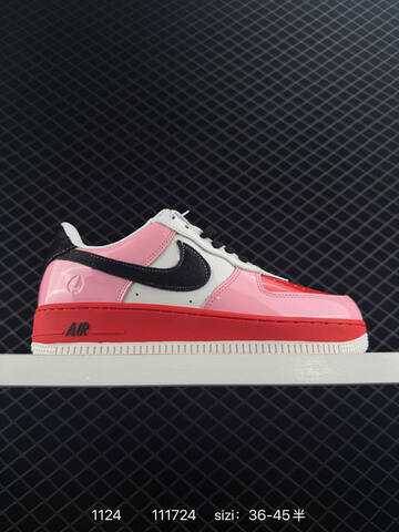 Nike Air Force 1 07 Low Beige Red White Black White EU 36-45 Casual - Unisex (BS-74022)