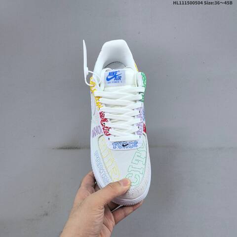 Nike Air Force 1 07 LV8 II1549 100 White Multicolor EU 36-45 Sneaker - Unisex (BS-60523)