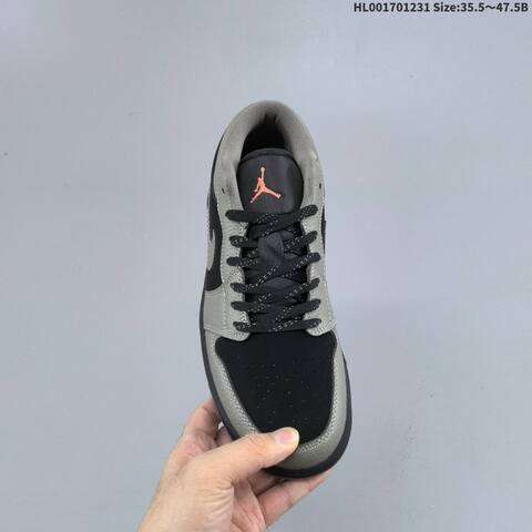 Jordan Air Jordan 1 Low Olive Grey Black 35 5-47 5 Casual - Unisex (BS-67167)