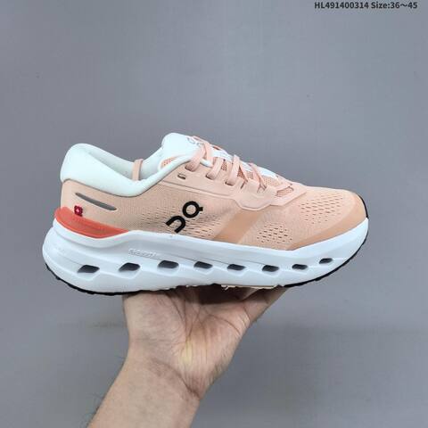 On Cloudrunner 3 Peach White Or Black White EU 36-45 Running Shoe Running Sneakers - Unisex BS-69676