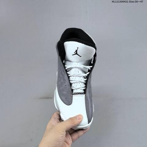 Jordan Air Jordan 13 White Gray Black 36 47 Basketball - Unisex (BS-66098)