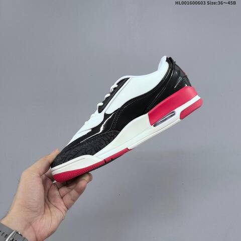 Jordan Air Jordan Ultra Low White Black Red 36 45B Basketball - Women's (BS-65822)