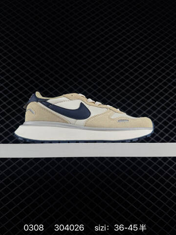 Nike Phoenix Waffle Black White 36-45 Running - Unisex (BS-72744)