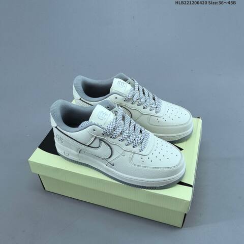 Nike Air Force 1 07 Off White Grey EU 36-45 Sneaker - Unisex (BS-60625)