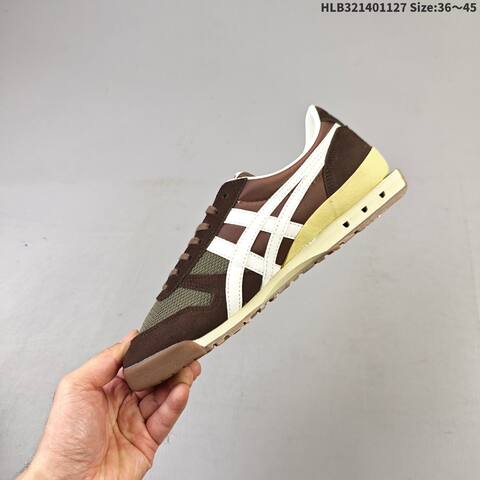 Onitsuka Tiger Ultimate 81 NM Olive Brown White Cream EU 36-45 Sneaker Casual Sneakers - Unisex (BS-69216)