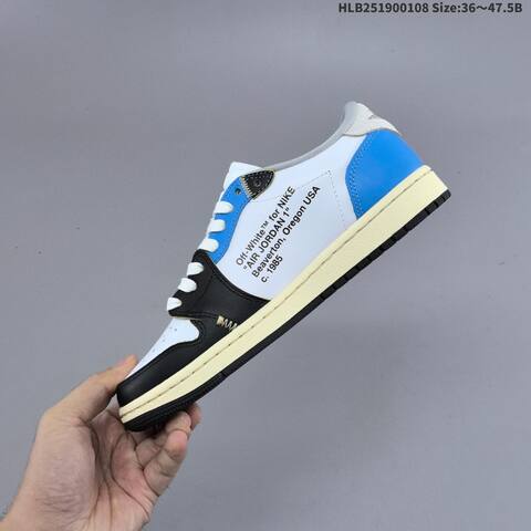Nike Air Jordan 1 Low x Travis Scott Reverse Mocha White Black Blue Beige 36 47 5 Casual - Unisex (BS-67053)