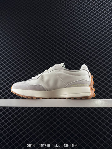New Balance 327 WS327FB Off White Light Grey Dark Green Gum Brown EU 36-45 Sneaker - Unisex (BS-82829)
