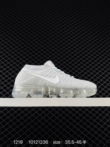 Nike Air VaporMax Flyknit White Pink 35 5-47 5 Running - Unisex (BS-73586)