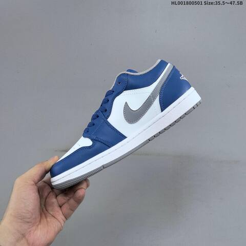 Jordan Air Jordan 1 Low True Blue 35 5 47 5 Basketball - Unisex (BS-66067)