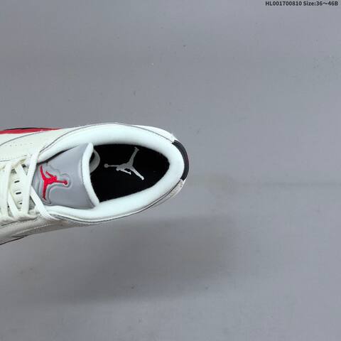 Jordan Air Jordan 5 White Red Black Ice Blue 36 46B Basketball - Women's (BS-65780)