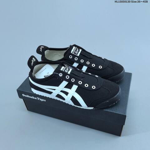 Onitsuka Tiger Mexico 66 Paraty Slip On White Black Orange Green Cream EU 36 45 Sneaker EU 36-45 Casual Sneakers - Unisex (BS-69027)