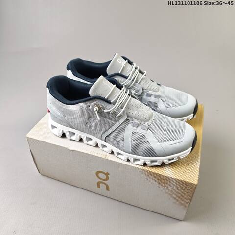 On Running Cloud 5 Black White Or Light Grey Navy White EU 36-45 Running Shoe Running Sneakers - Unisex (BS-69827)