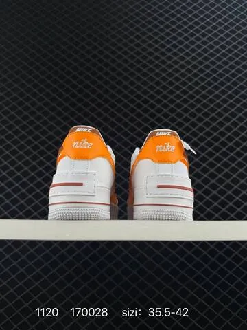Nike Air Force 1 07 White Orange Brown 35 5-42 Lifestyle - Unisex BS-74111