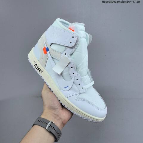 Virgil Abloh Archive x Air Jordan 1 High OG Alaska AIR JORDAN 1 Aj1 Lifestyle BS-66405