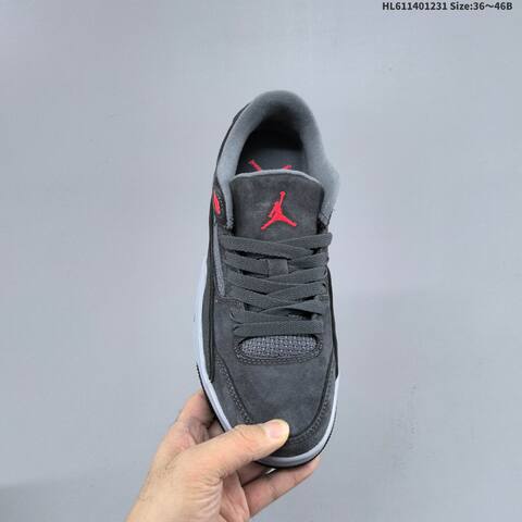 Jordan Flight Court Dark Grey Black Red EU 36-46 Casual - Unisex (BS-67169)