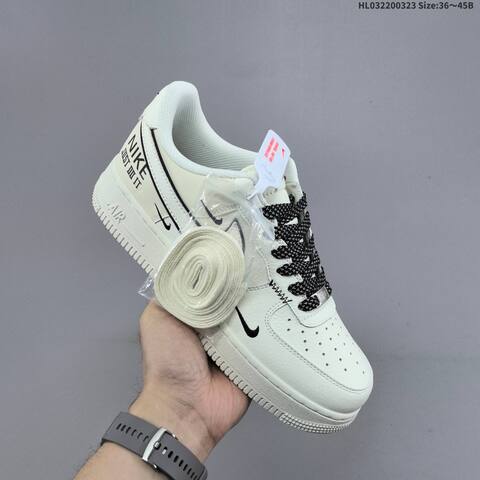 Nike Air Force 1 07 LV8 CS5288-082 Off White Black EU 36-45 Sneaker - Unisex BS-61160