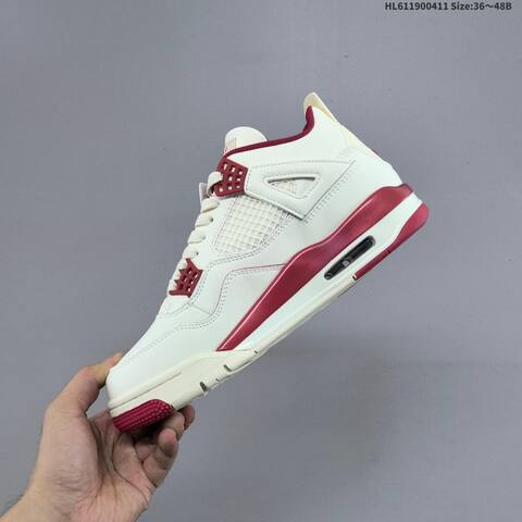 Jordan Air Jordan 4 Retro WMNS Sierra Red Sail EU 36-48 Basketball - Unisex (BS-66233)