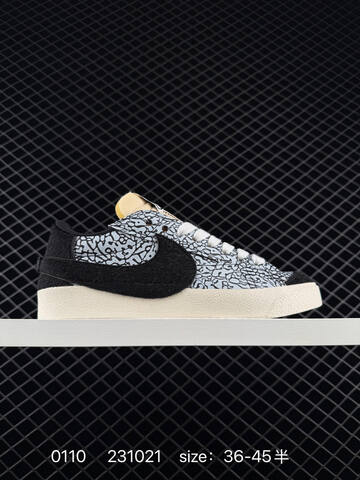 Nike Blazer Low 77 Jumbo White Black Cream EU 36-45 Lifestyle - Unisex (BS-73200)