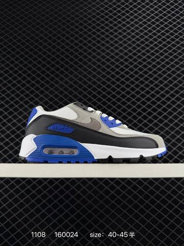 Nike Air Max 90 Black White Grey With Purple Blue And Red Accent Options EU 36-45 Lifestyle - Unisex BS-74298