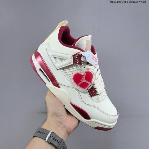 Jordan Air Jordan 4 Retro WMNS Sierra Red Sail EU 36-48 Basketball - Unisex BS-66233