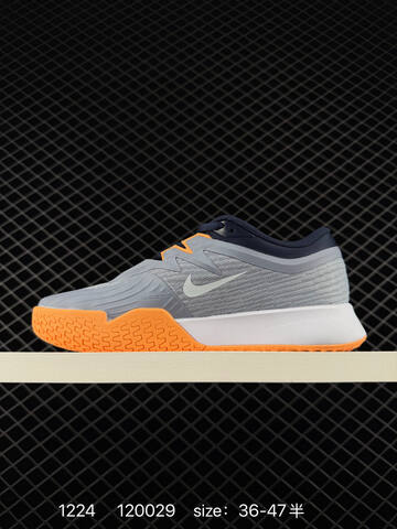 Nike Vapor Pro 3 Grey Navy White With Orange Outsole 36-47 5 Tennis - Unisex (BS-73531)