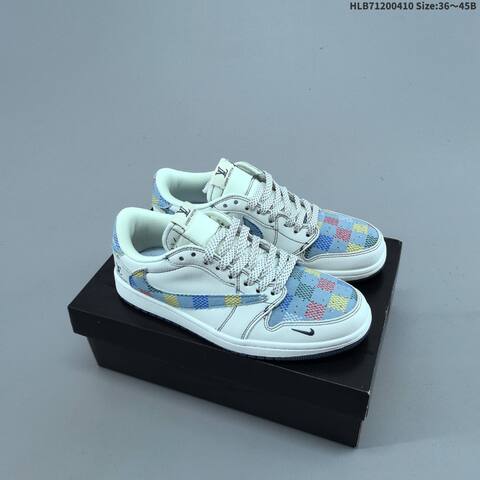 Jordan Air Jordan 1 Low Grey White Navy EU 36-45 Basketball - Unisex (BS-66253)