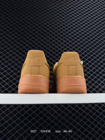 Nike Air Force 1 Low Tan Gum With Olive Swoosh EU 36-45 Lifestyle - Unisex (BS-74521)