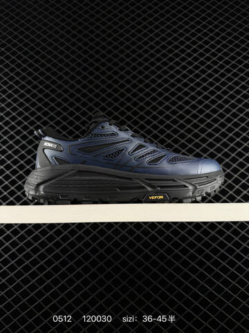 HOKA ONE ONE Mafate Speed 2 Low Metallic Navy Black EU 36-45 Trail Shoe Trail Running Sneakers - Unisex (BS-86230)
