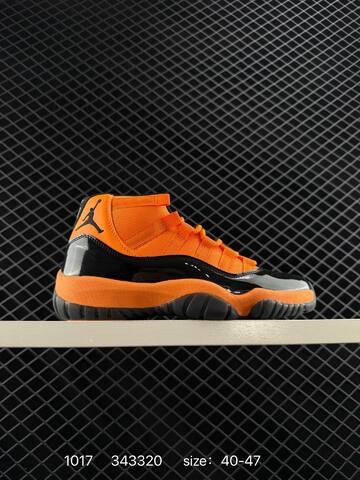 Jordan Air Jordan 11 Retro Black Orange 40-47 Basketball Shoe - Men's (BS-80501)