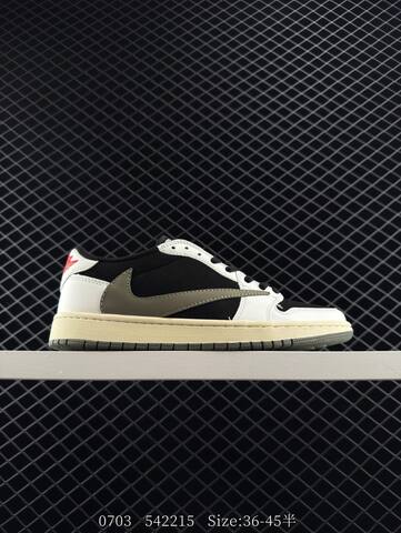 Jordan Travis Scott x Air Jordan 1 Low OG TS SP White Yellow Blue Gum EU 36-45 Sneaker - Unisex (BS-81110)