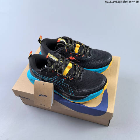 ASICS GEL TRABUCO 13 Dark Grey Red Black EU 36 45 Trail Shoe EU 36-45 Trail Running Sneakers - Unisex (BS-69147)
