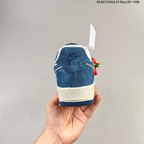 Nike Air Force 1 07 DY9867-104 Navy Blue White EU 36-45 Sneaker - Unisex (BS-63728)