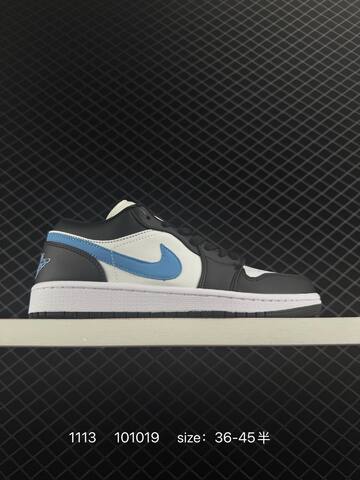 Jordan Air Jordan 1 Low Black White University Blue EU 36-45 Sneaker - Unisex BS-80299